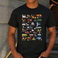 Alphabet Vehicles ABCs Learning Teachers Kids Boys Girls Men's Casual T-Shirt Dark Grey Alphabet Vehicles ABCs Learning Teachers Kids Boys Girls Men's Casual T-Shirt Dark Grey