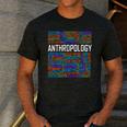 Anthropology Words Anthropologist Teacher Men's Casual T-Shirt Dark Grey