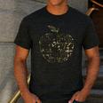 Apple Camoflauge Clothing Camo Student Teacher Cute School Men's Casual T-Shirt Dark Grey