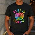Apple Retro Play Is Learning Kindergarten Teacher Daycare Men's Casual T-Shirt Dark Grey Apple Retro Play Is Learning Kindergarten Teacher Daycare Men's Casual T-Shirt Dark Grey