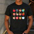 Art Apples Back To School For Teacher Student Men's Casual T-Shirt Dark Grey Art Apples Back To School For Teacher Student Men's Casual T-Shirt Dark Grey
