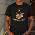 Art Is My Superpower Art Teacher Men's Casual T-Shirt Dark Grey