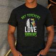 Art Teachers Love Brains Shirt Halloween Zombie Teaching Tee Men Women Kids Men's Casual T-Shirt Dark Grey Art Teachers Love Brains Shirt Halloween Zombie Teaching Tee Men Women Kids Men's Casual T-Shirt Dark Grey