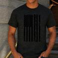 ASL Flag Sign Language Deaf ASL Teacher For Men Women Men's Casual T-Shirt Dark Grey
