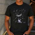 Astronaut Purple Moon Swing NASA Space Science Teacher Men's Casual T-Shirt Dark Grey