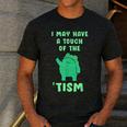 Autism Awareness Neurodiversity Teacher Frog I May Have A Touch Of The Tism Neurodivergent Small Men's Casual T-Shirt Dark Grey Autism Awareness Neurodiversity Teacher Frog I May Have A Touch Of The Tism Neurodivergent Small Men's Casual T-Shirt Dark Grey