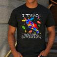 Autism Awareness Teacher I Teach Awesome Superheroes Men's Casual T-Shirt Dark Grey Autism Awareness Teacher I Teach Awesome Superheroes Men's Casual T-Shirt Dark Grey