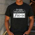 Avoid Negativity Math Teacher Men's Casual T-Shirt Dark Grey