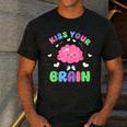 Back To School Kiss Your Brain Cute Teacher Appreciation Men's Casual T-Shirt Dark Grey Back To School Kiss Your Brain Cute Teacher Appreciation Men's Casual T-Shirt Dark Grey