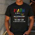 Back To School Math Is Not A Spectator Sport Math Teacher Men's Casual T-Shirt Dark Grey Back To School Math Is Not A Spectator Sport Math Teacher Men's Casual T-Shirt Dark Grey