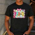 Back To School Pre-K Preppy Teacher Girl Men's Casual T-Shirt Dark Grey