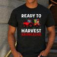 Back To School Teacher Farming Tractor Farmer Kids 100th Day Men's Casual T-Shirt Dark Grey