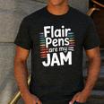 Back To School Teacher Flair Pens Are My Jam Men's Casual T-Shirt Dark Grey