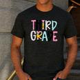 Back To School Third Grade Teacher First Day Of 3rd Grade Men's Casual T-Shirt Dark Grey Back To School Third Grade Teacher First Day Of 3rd Grade Men's Casual T-Shirt Dark Grey