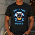 Batty About Books Lover Teacher Librarian Bookish Halloween For Men Women Kids Men's Casual T-Shirt Dark Grey Batty About Books Lover Teacher Librarian Bookish Halloween For Men Women Kids Men's Casual T-Shirt Dark Grey