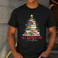 All Booked For Christmas Xmas Tree Teacher Holiday Pajamas Men's Casual T-Shirt Dark Grey All Booked For Christmas Xmas Tree Teacher Holiday Pajamas Men's Casual T-Shirt Dark Grey