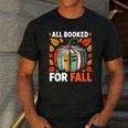 All Booked For Fall Book Pumpkin Autumn Thanksgiving Teacher Men's Casual T-Shirt Dark Grey All Booked For Fall Book Pumpkin Autumn Thanksgiving Teacher Men's Casual T-Shirt Dark Grey