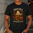 Books Are Spooktacular Ghost Book Reading Halloween Teachers Men's Casual T-Shirt Dark Grey
