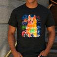 Broken Crayons Still Color Cat Teacher Men's Casual T-Shirt Dark Grey Broken Crayons Still Color Cat Teacher Men's Casual T-Shirt Dark Grey