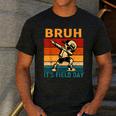 Bruh It's Field Day Teacher Happy Field Day Dabbing Boy Men's Casual T-Shirt Dark Grey Bruh It's Field Day Teacher Happy Field Day Dabbing Boy Men's Casual T-Shirt Dark Grey