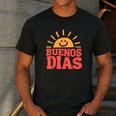 Buenos Dias Spanish Teacher Appreciation Back To School Men's Casual T-Shirt Dark Grey