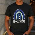 Bulldogs School Mascot Rainbow Teacher Lover Men's Casual T-Shirt Dark Grey Bulldogs School Mascot Rainbow Teacher Lover Men's Casual T-Shirt Dark Grey