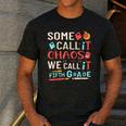 Some Call It Chaos We Call It Fifth Grade 5th Grade Teacher Men's Casual T-Shirt Dark Grey Some Call It Chaos We Call It Fifth Grade 5th Grade Teacher Men's Casual T-Shirt Dark Grey