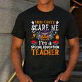 You Can't Scare Me I'm A Special Education Teacher Halloween Men's Casual T-Shirt Dark Grey