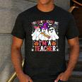 You Can't Scare Me I'm A Teacher Halloween Men's Casual T-Shirt Dark Grey