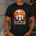 You Can't Scare Me I Teach Middle School Teacher Halloween Men's Casual T-Shirt Dark Grey