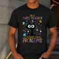 Cat Kitty I'm A Math Teacher Of Course I Have Problems Men's Casual T-Shirt Dark Grey Cat Kitty I'm A Math Teacher Of Course I Have Problems Men's Casual T-Shirt Dark Grey