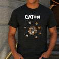Catom Science Teacher Chemistry Lover Physics School Cat Men's Casual T-Shirt Dark Grey