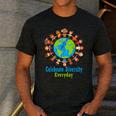 Celebrate Diversity Everyday Teachers & School Student Men's Casual T-Shirt Dark Grey Celebrate Diversity Everyday Teachers & School Student Men's Casual T-Shirt Dark Grey