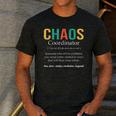 Chaos Coordinator Teacher Coworker Boss Appreciation Men's Casual T-Shirt Dark Grey