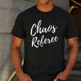 Chaos Referee For Mom Dad Teacher Shirt Cute Coach For Men Women Men's Casual T-Shirt Dark Grey Chaos Referee For Mom Dad Teacher Shirt Cute Coach For Men Women Men's Casual T-Shirt Dark Grey