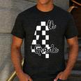 Checkered Fourth Grade Back To School Teachers Students Men's Casual T-Shirt Dark Grey