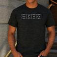 Chemistry Teacher Nachos Periodic Table Adults Short Sleeve Classic Fit Collarless Crew Neck T-Shirt Small Men's Casual T-Shirt Dark Grey