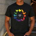 Chicken Themed Color Wheel Educational Art Teacher Artist Men Women Girls Kids Men's Casual T-Shirt Dark Grey