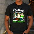 Chillin With My Pre-K Snowmies Christmas Teacher Xmas Men's Casual T-Shirt Dark Grey