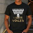 Choir Teacher Shirt I Hear Voices Chorister Tee Men's Casual T-Shirt Dark Grey