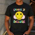 Choose To Include Special Education Teacher Autism Awareness Men's Casual T-Shirt Dark Grey