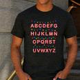 Christmas Alphabet Candy Cane Teachers Students Candy Cane For Men Women Kids Men's Casual T-Shirt Dark Grey Christmas Alphabet Candy Cane Teachers Students Candy Cane For Men Women Kids Men's Casual T-Shirt Dark Grey