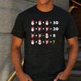 Christmas Math Quiz Teacher Equation Math Teacher Men's Casual T-Shirt Dark Grey