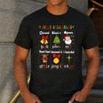 Christmas Reading Teacher Syllable Types Reading Teacher Men's Casual T-Shirt Dark Grey