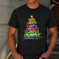 Christmas Tree Made Of Crayons School Teacher Life Student Men's Casual T-Shirt Dark Grey Christmas Tree Made Of Crayons School Teacher Life Student Men's Casual T-Shirt Dark Grey