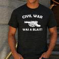 Civil War It Was A Blast History Teacher T-Shirt Men's Casual T-Shirt Dark Grey