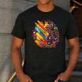 Colorful Brain Art Teacher Artist Painter Student Men's Casual T-Shirt Dark Grey Colorful Brain Art Teacher Artist Painter Student Men's Casual T-Shirt Dark Grey