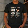 Communication Looks Different For Everyone SPED Teacher ASD Men's Casual T-Shirt Dark Grey Communication Looks Different For Everyone SPED Teacher ASD Men's Casual T-Shirt Dark Grey