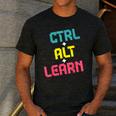 Computer Teacher Back To School Kids Ctrl Alt Learn Men's Casual T-Shirt Dark Grey Computer Teacher Back To School Kids Ctrl Alt Learn Men's Casual T-Shirt Dark Grey