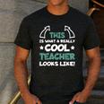 Cool Teacher Saying Teaching Student Men Women Men's Casual T-Shirt Dark Grey